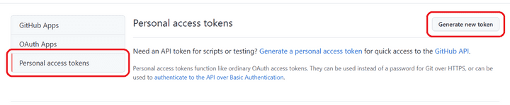 Generate New Token